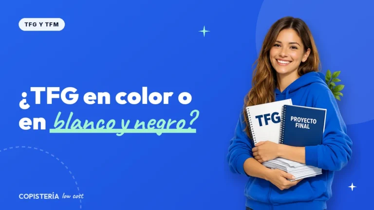 ¿TFG en color o en blanco y negro? Cómo decidir sin pasarte