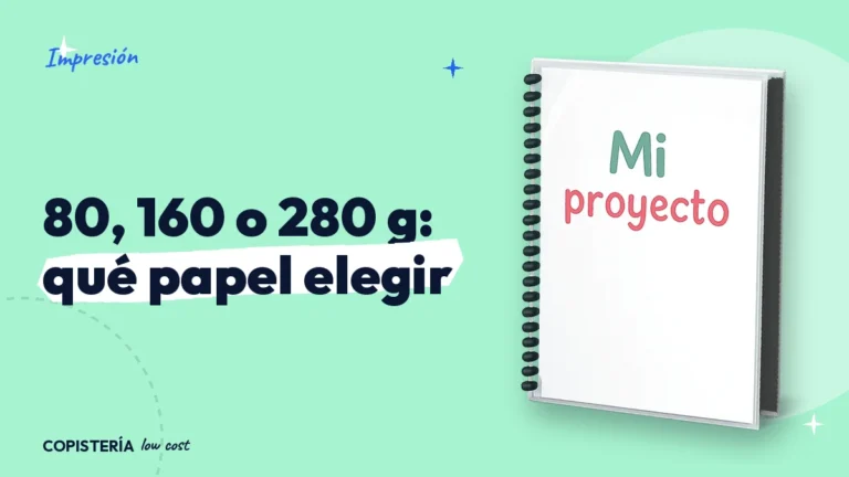 Papel de 80, 160 o 280 g: cuál elegir para cada trabajo