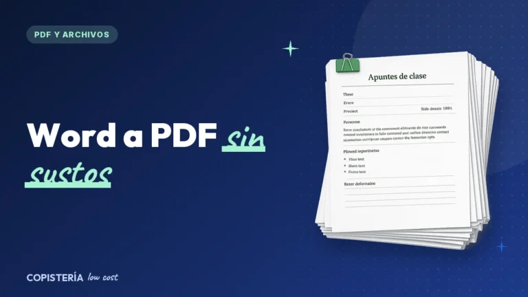 Cómo exportar de Word a PDF sin que se mueva nada