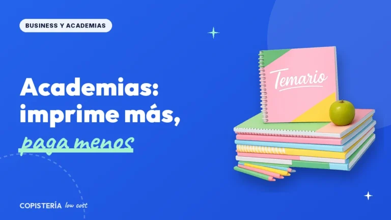 Imprimir para academias: cómo ahorrar en temarios y fichas